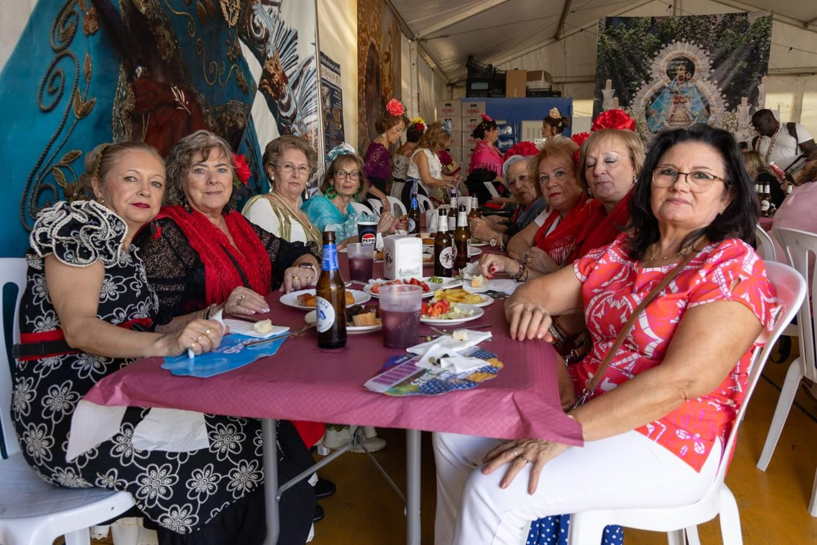 Las comidas de empresa se suceden en la Feria de San Lucas
