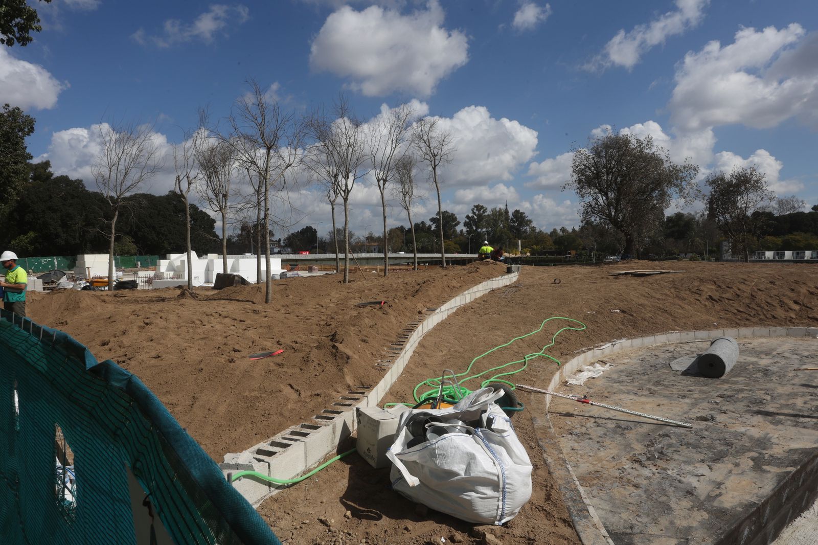 Obras en el Jardín de Las Cigarreras
