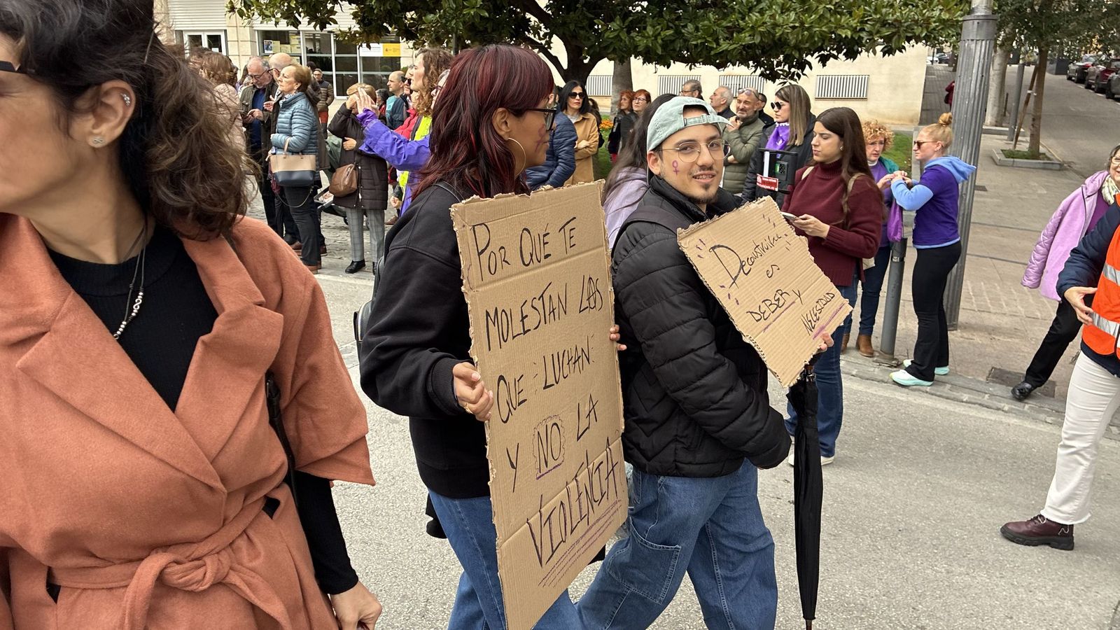 Manifestación del Día de la Mujer en Jaén.