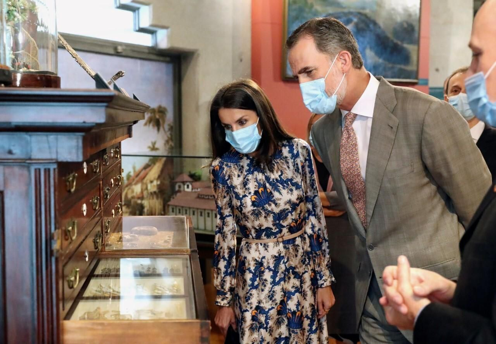 Don Felipe y doña Letizia en las instalaciones del Museo