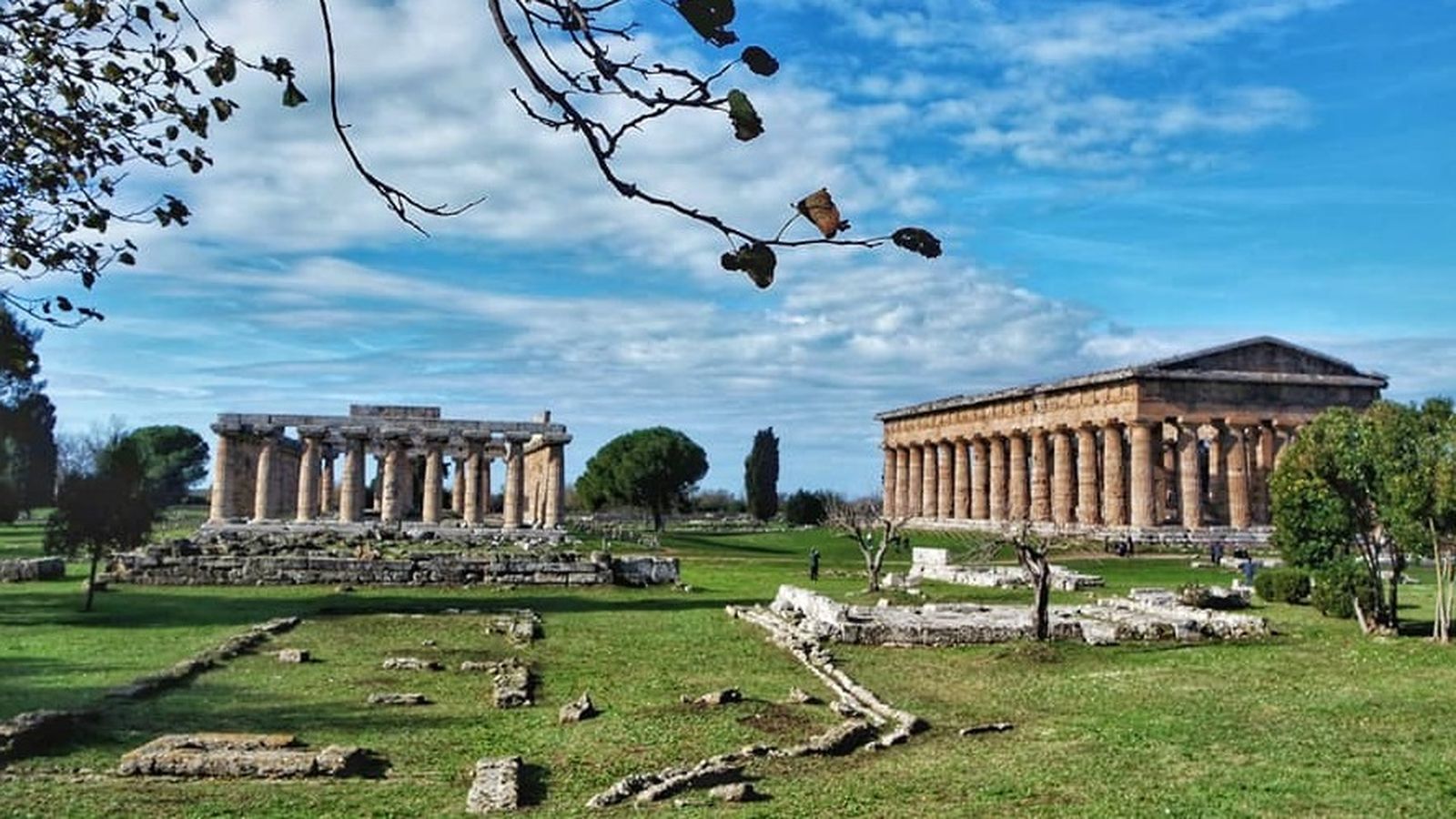 Templos de la antigua Posidonia.