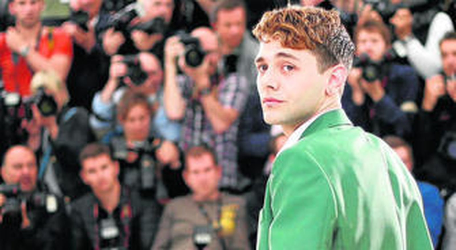 Dolan, el más joven en la competición oficial, durante la presentación de su nueva obra en Cannes.