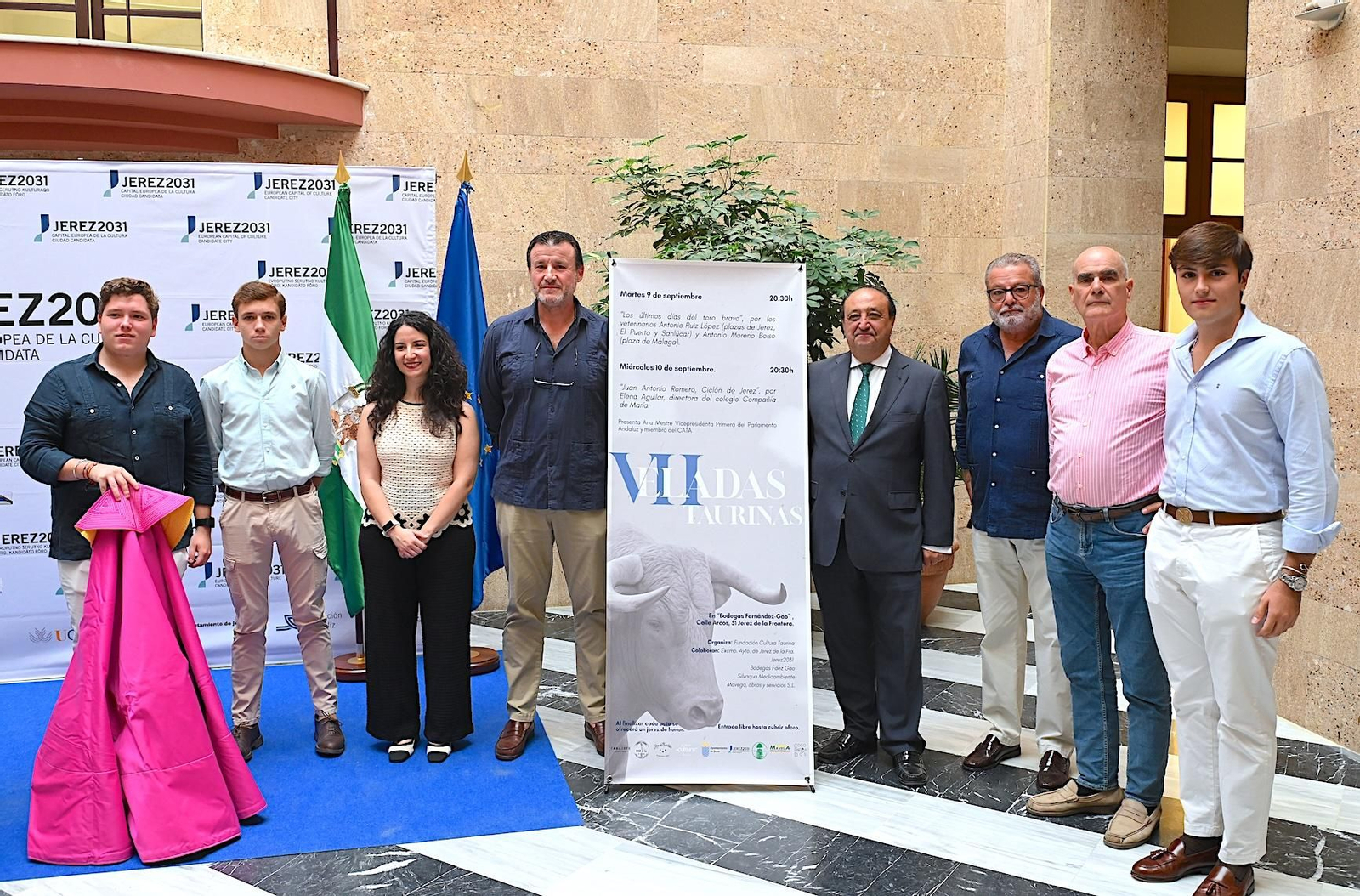 Asistentes a la presentación de la séptima edición de las Veladas Taurinas de Jerez.