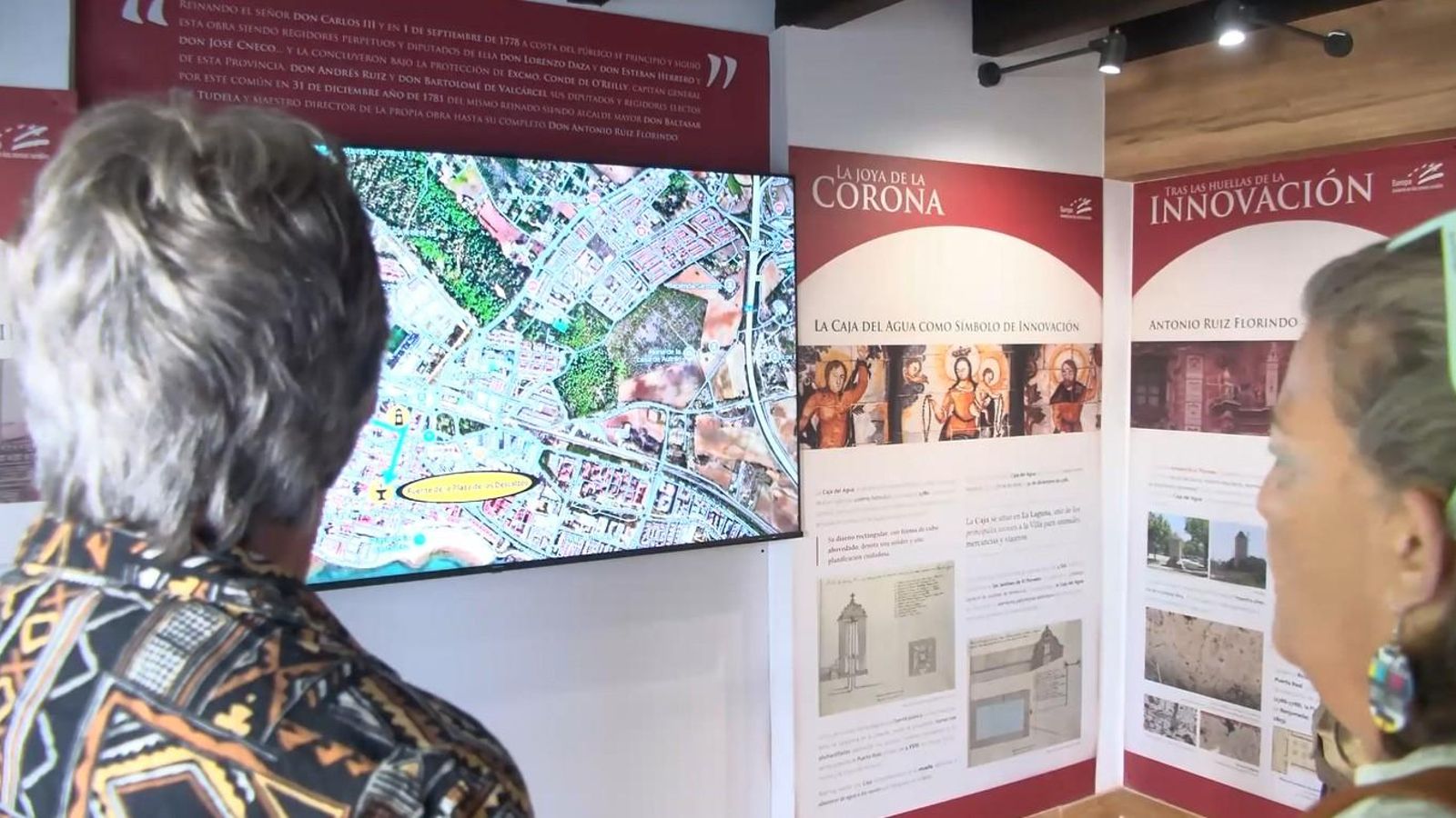 Espacio museístico en el interior de la Caja del Agua