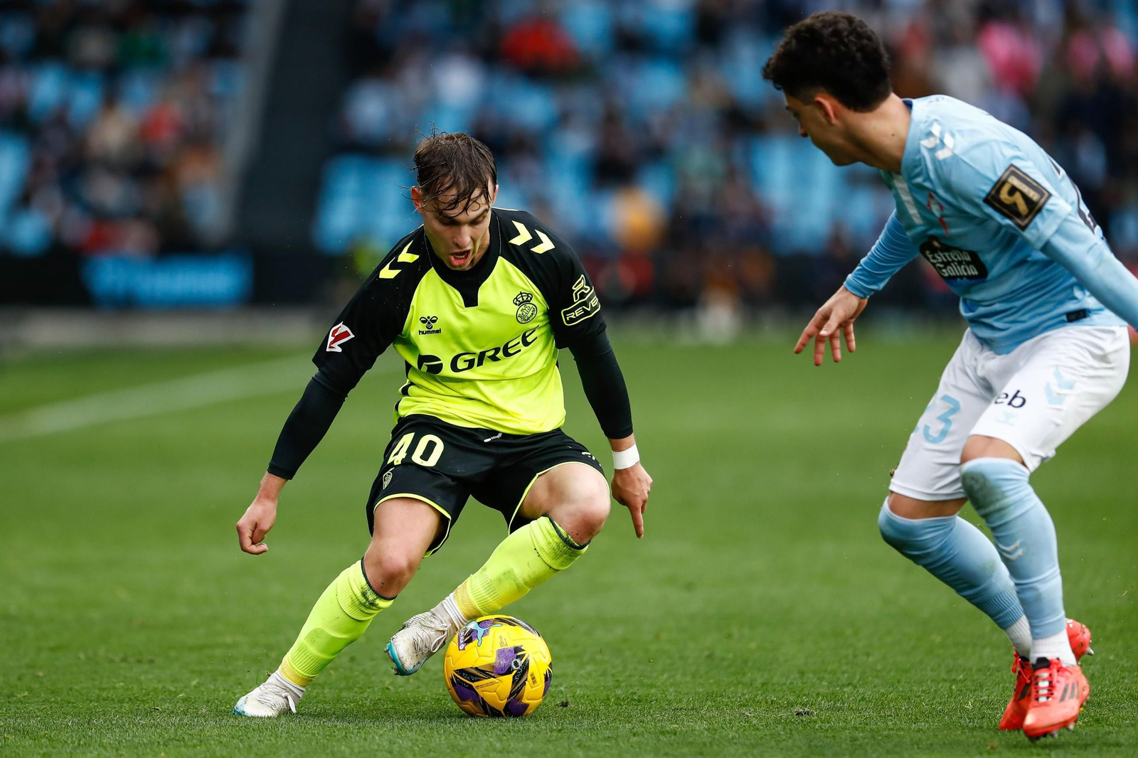 Ángel Ortiz, en el encuentro del Betis ante el Celta de este pasado curso en Balaídos.