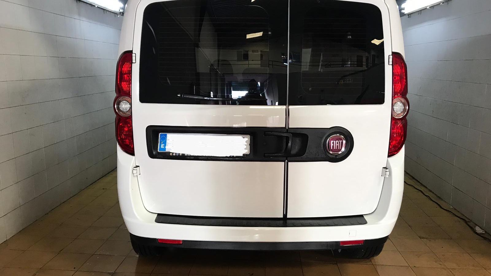 La Fiat Dobló sustraída.