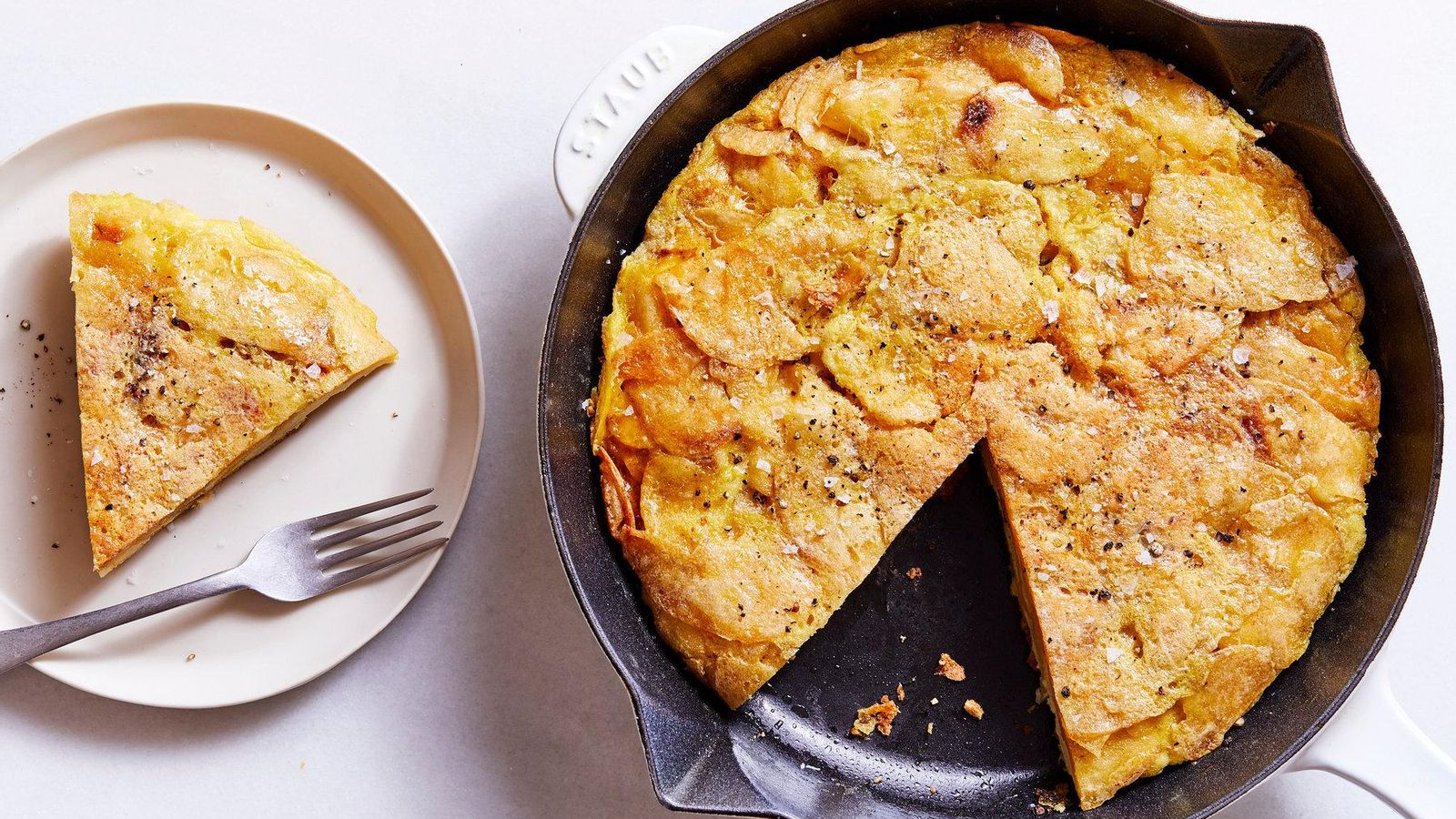 Receta de tortilla de patatas de Ferrán Adriá.