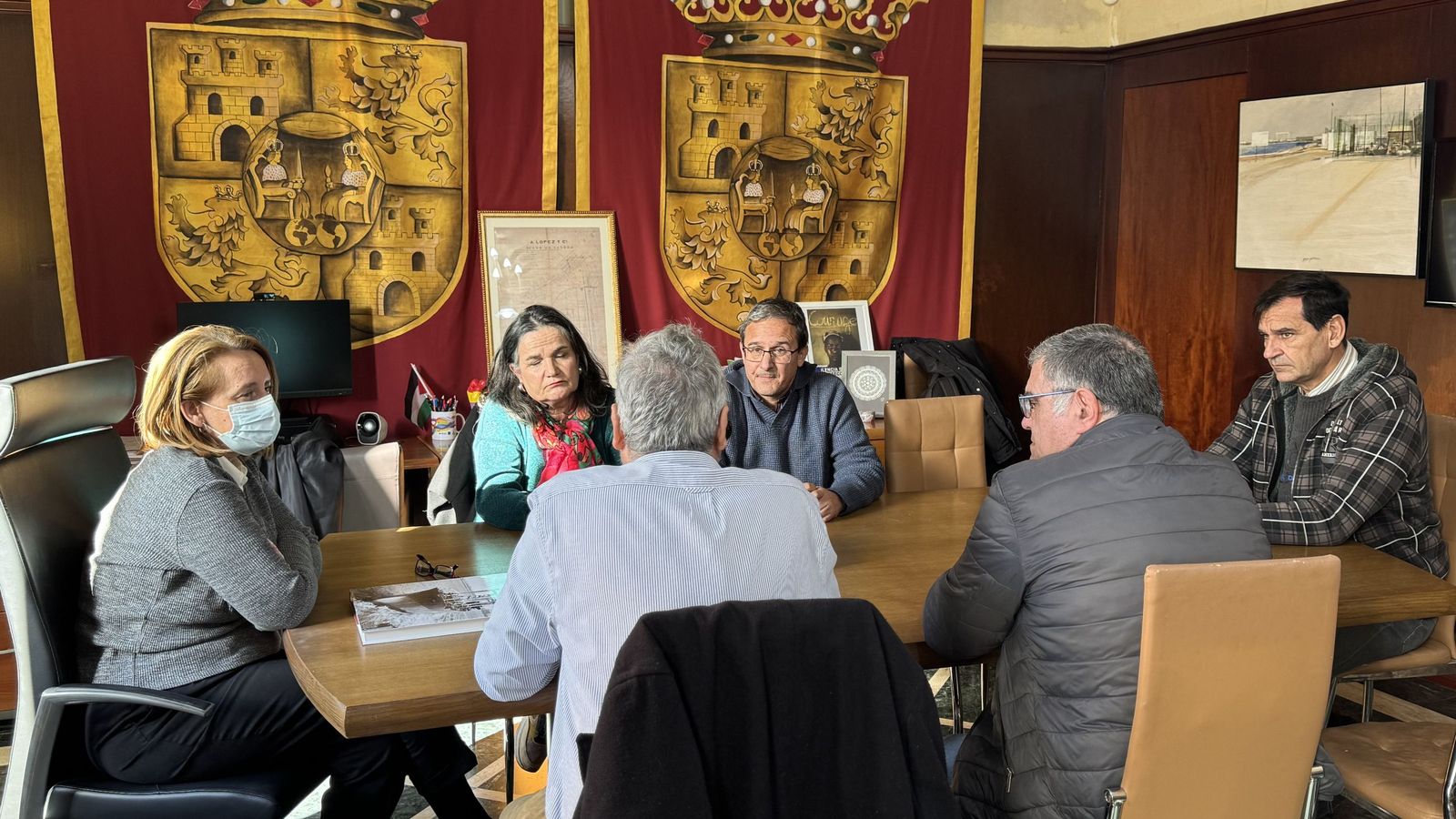 Reunion de la alcaldesa con el coimité de empresa de Navantia Puerto Real