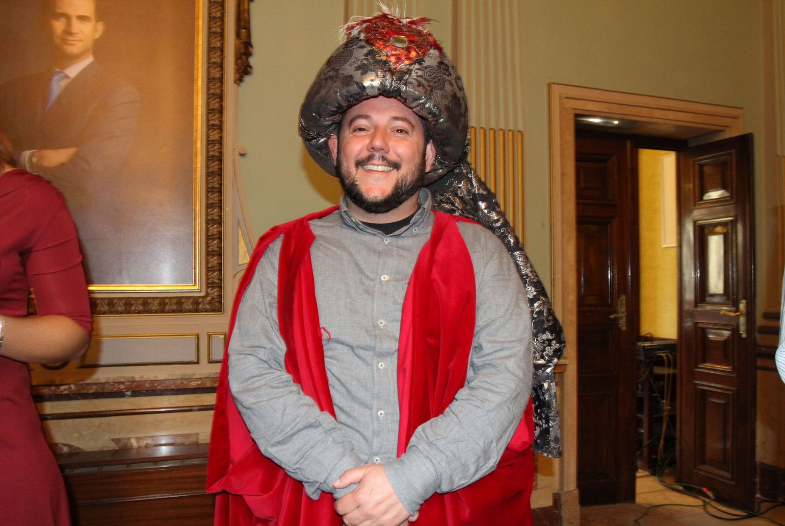 Jeromo Segura, tras haber sido coronado el pasado día 28 como rey Baltasar de 2017.