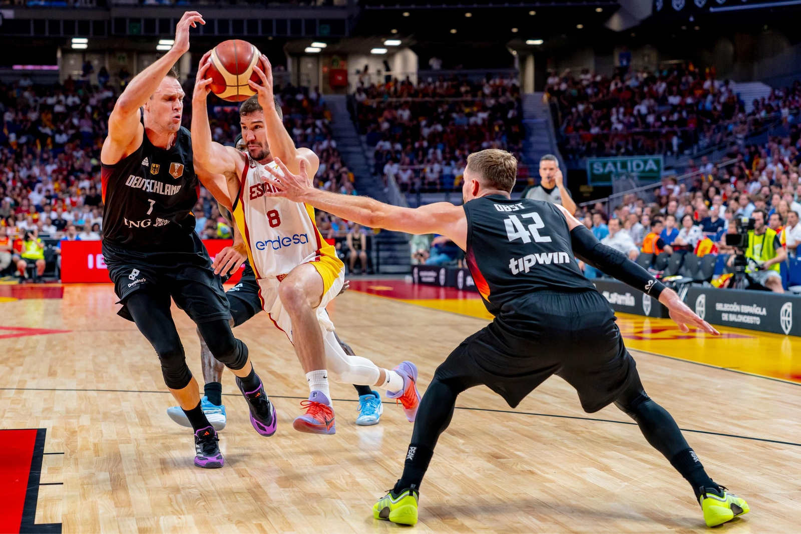 Las mejores fotos del España-Alemania de baloncesto