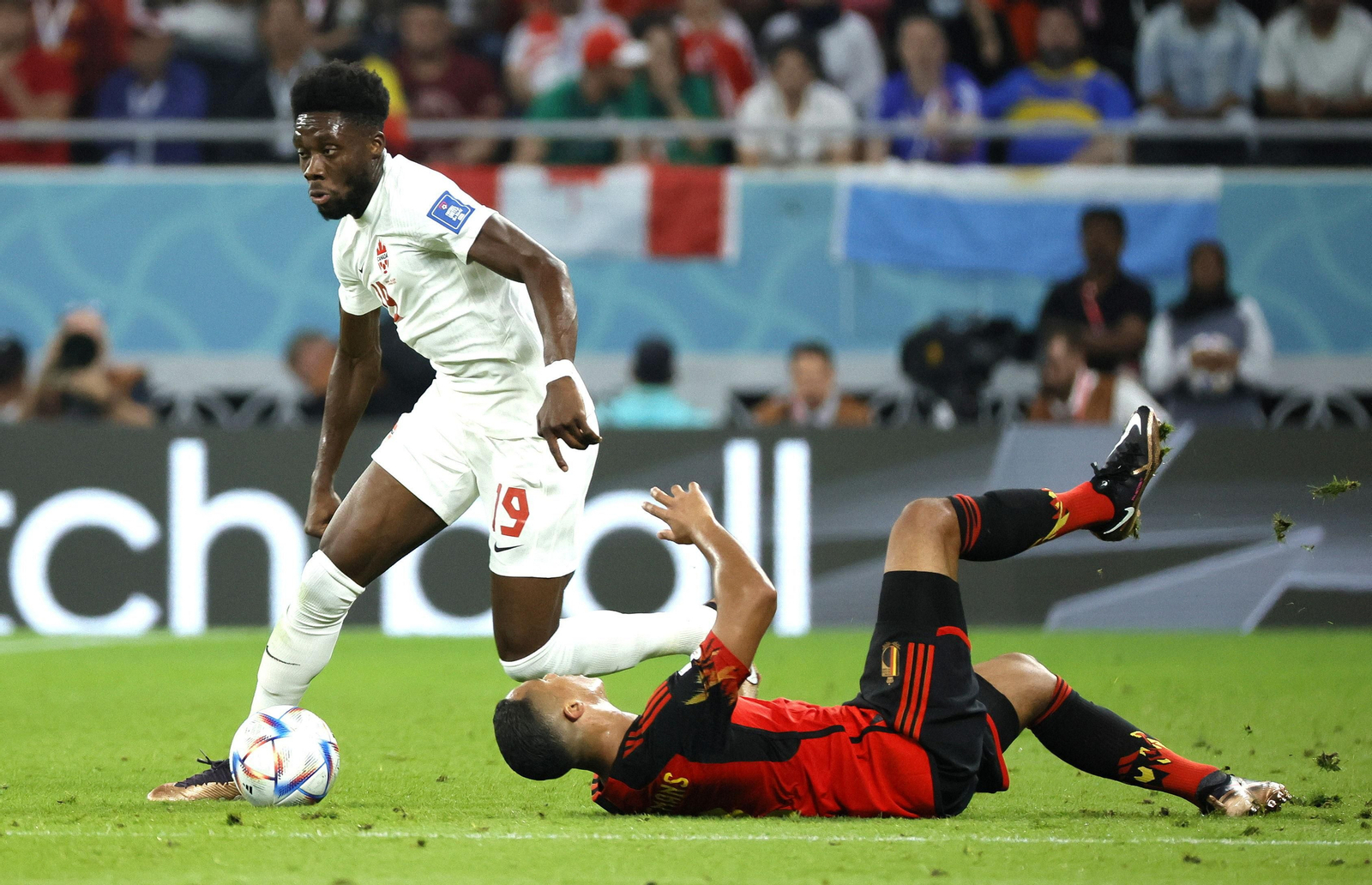 Las imágenes del Bélgica - Canadá en el Mundial de Qatar