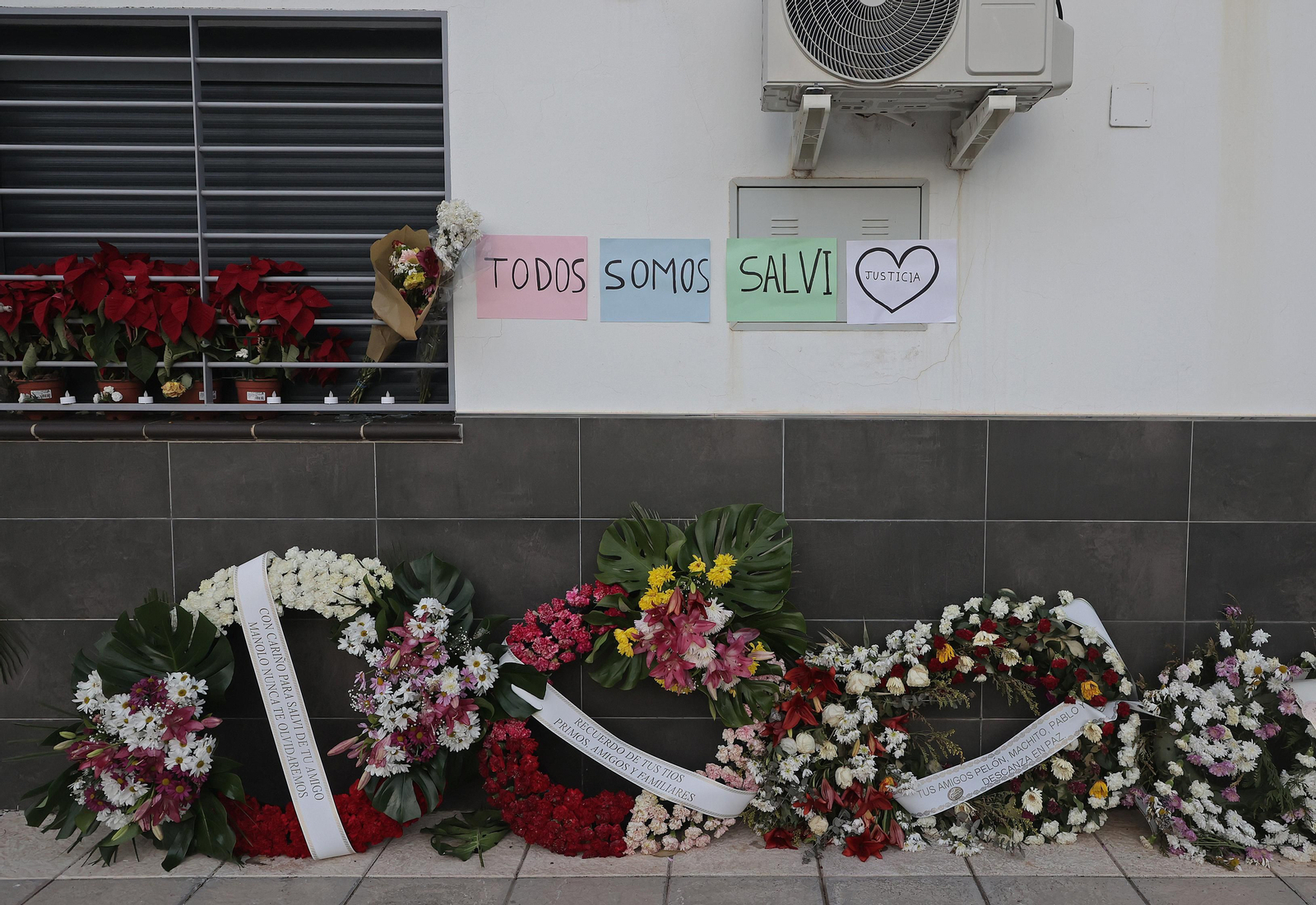 La entrada a los juzgados de San Roque del presunto asesino de Salvi, en imágenes