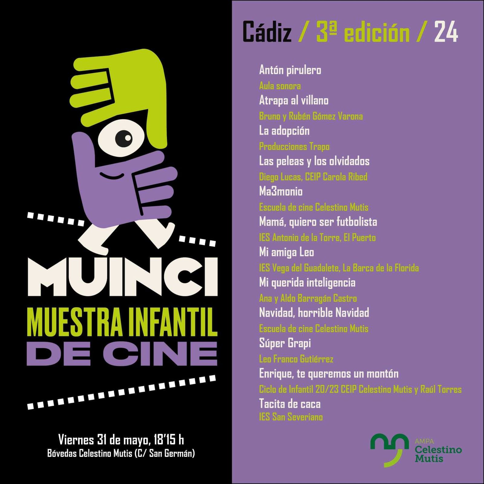 Cartel de la cita de este viernes.