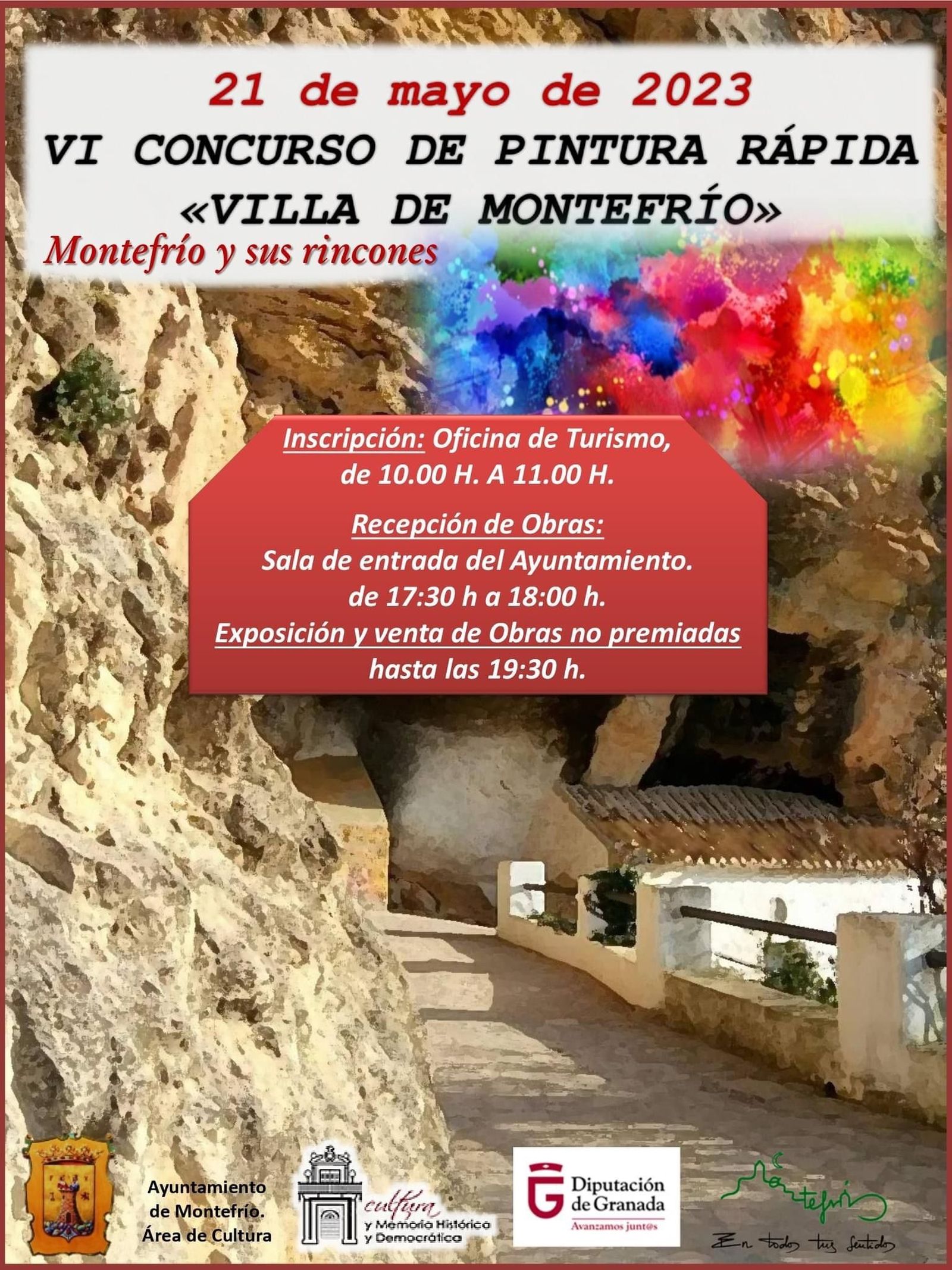 Artistas de todo el país participan en el Concurso de Pintura Rápida Villa de Montefrío