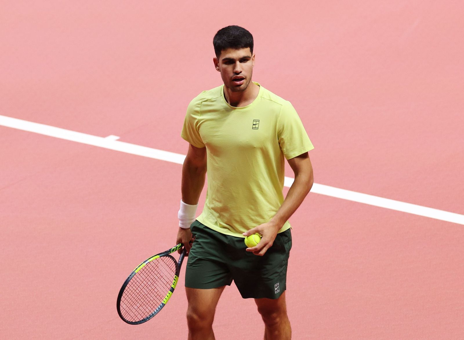 Las fotos de la exhibición entre Alcaraz y Sinner