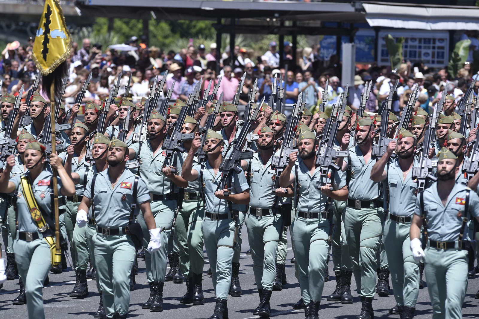 Las imágenes del desfile del Día de las Fuerzas Armadas en Sevilla