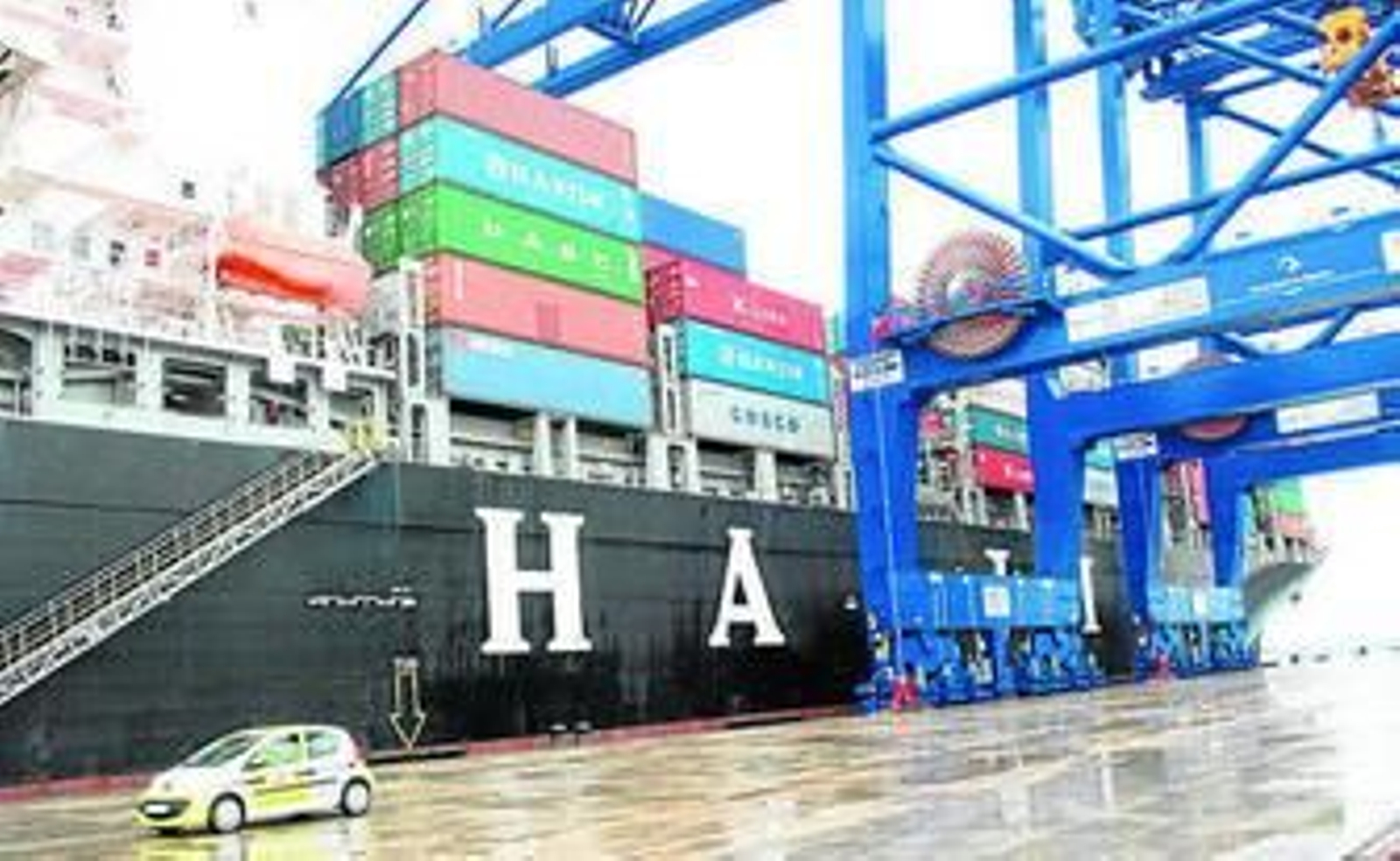 Un barco de Hanjin Shipping, en una imagen de archivo.