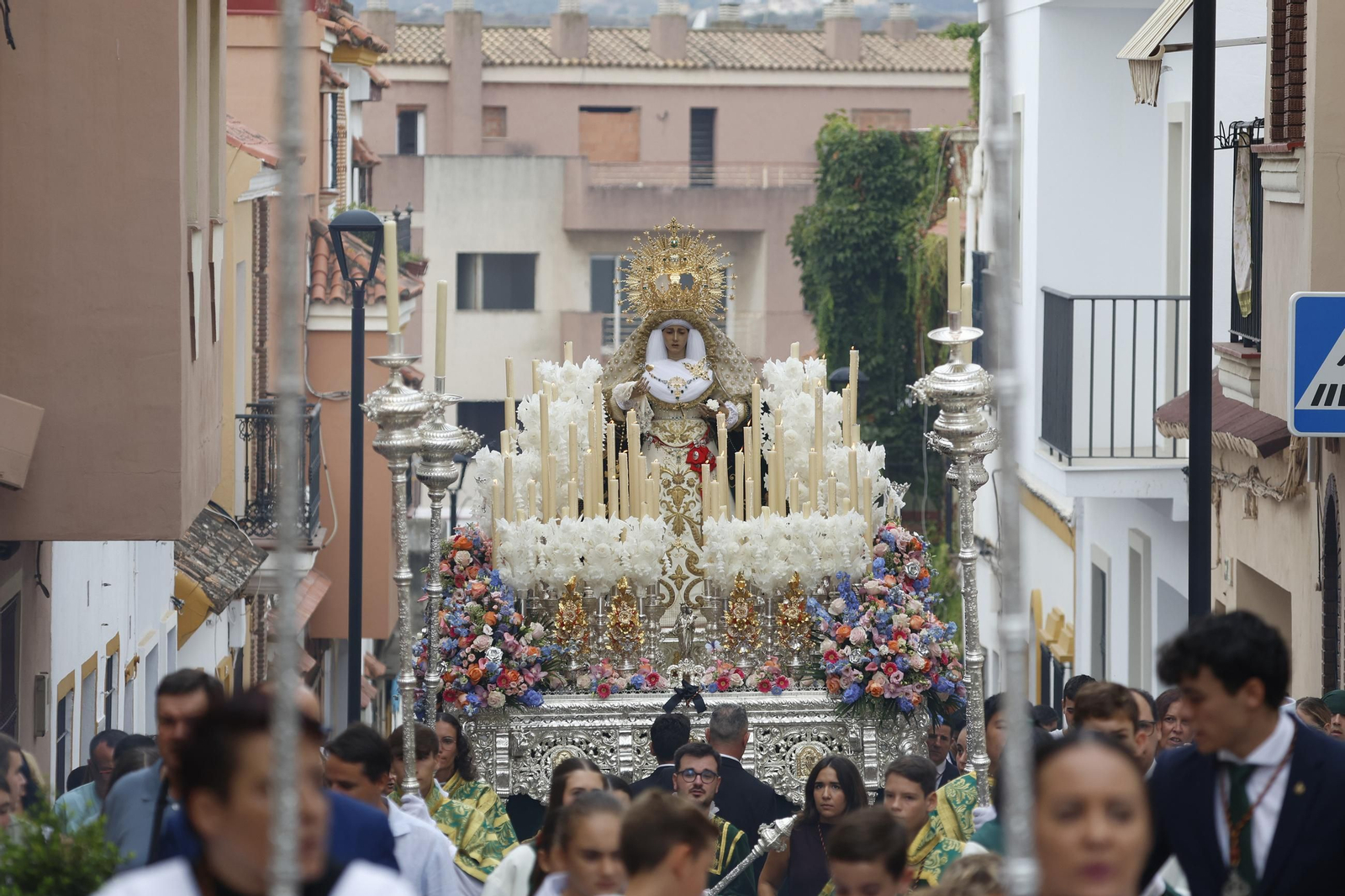 Las fotos de la peregrinación extraordinaria de la Esperanza de Algeciras a la iglesia de la Palma