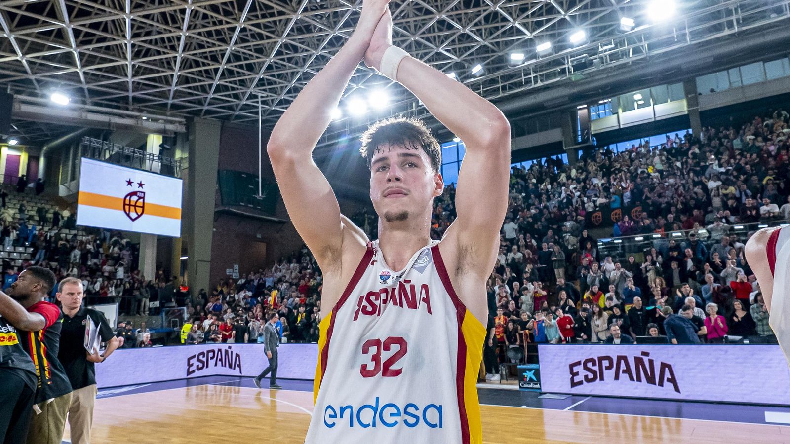 Saint-Supéry, después de un partido con la selección.