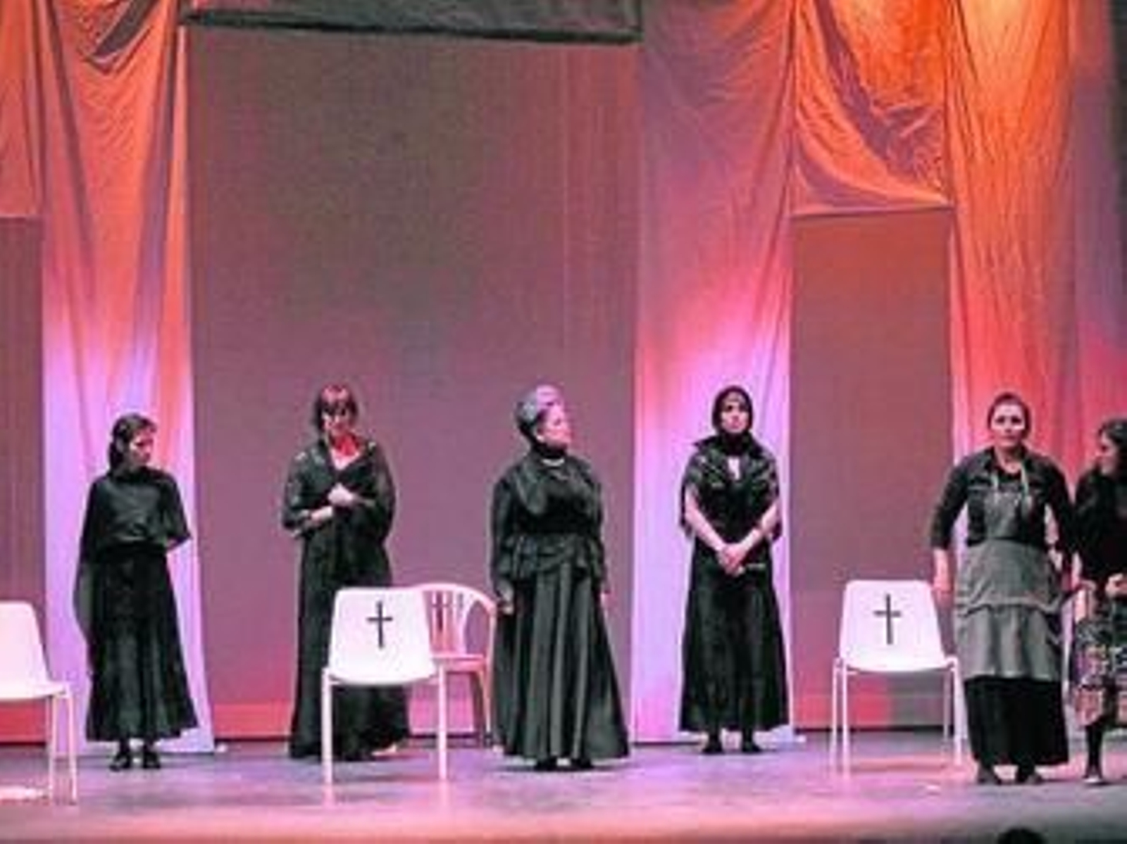 Un momento del montaje teatral de Dromoscopio.