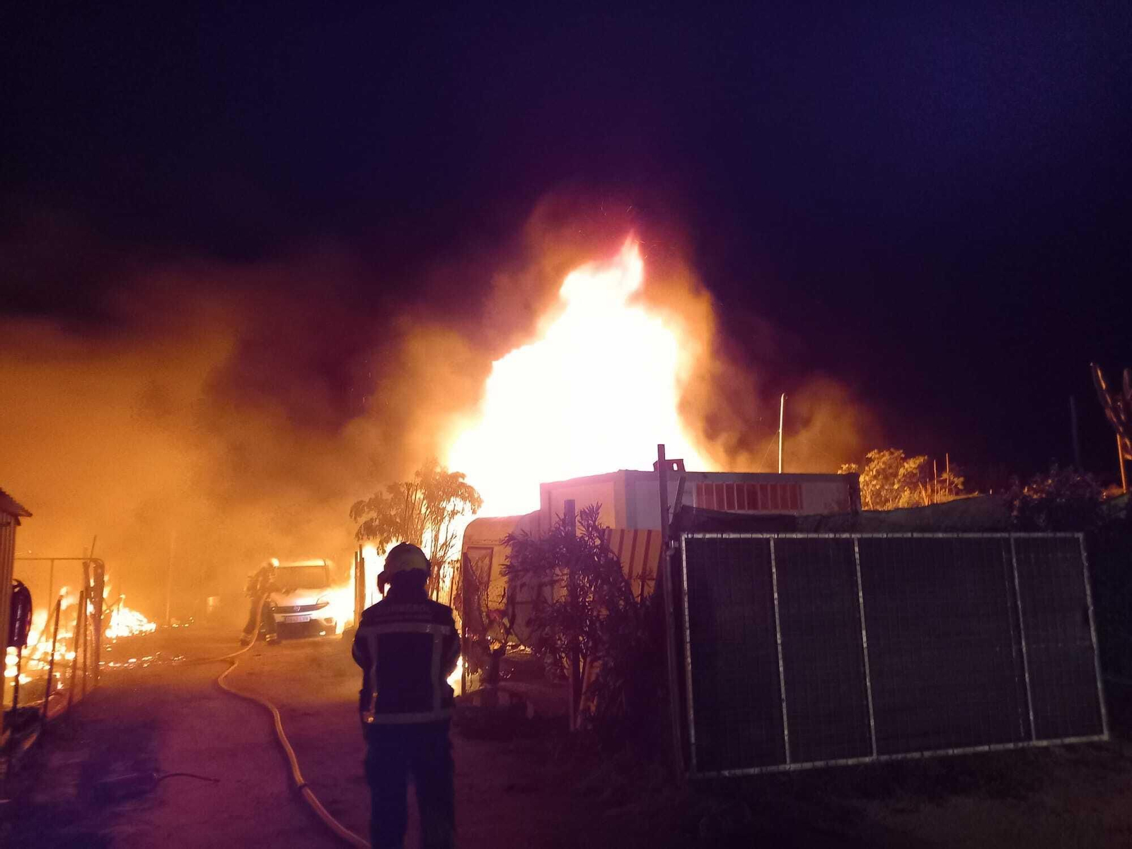 Así ha quedado la zona de El Palmar donde se ha declarado el incendio