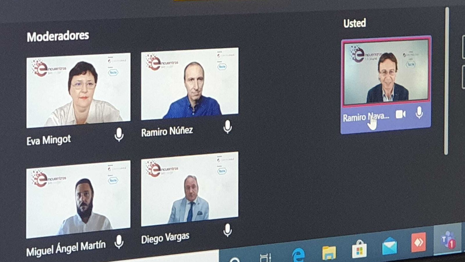 Reunión virtual de los participantes en el Encuentro Joly Digital sobre Hemofilia.