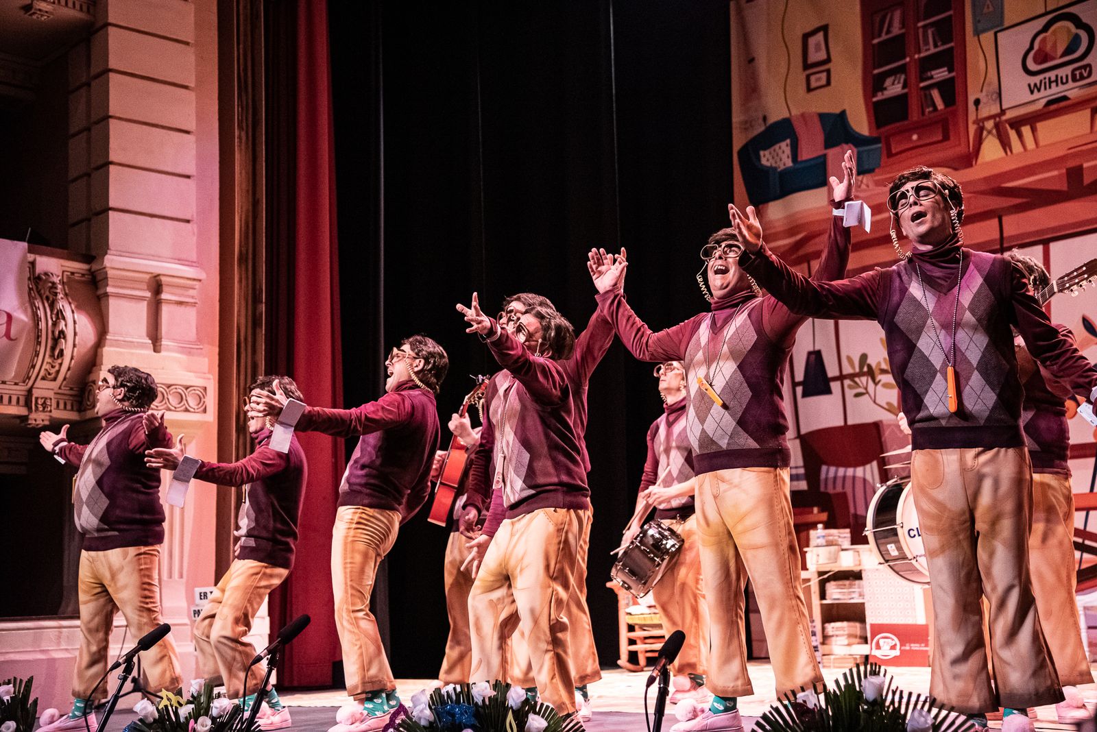 Imágenes de la murga Carmelo "El Wikipedia"