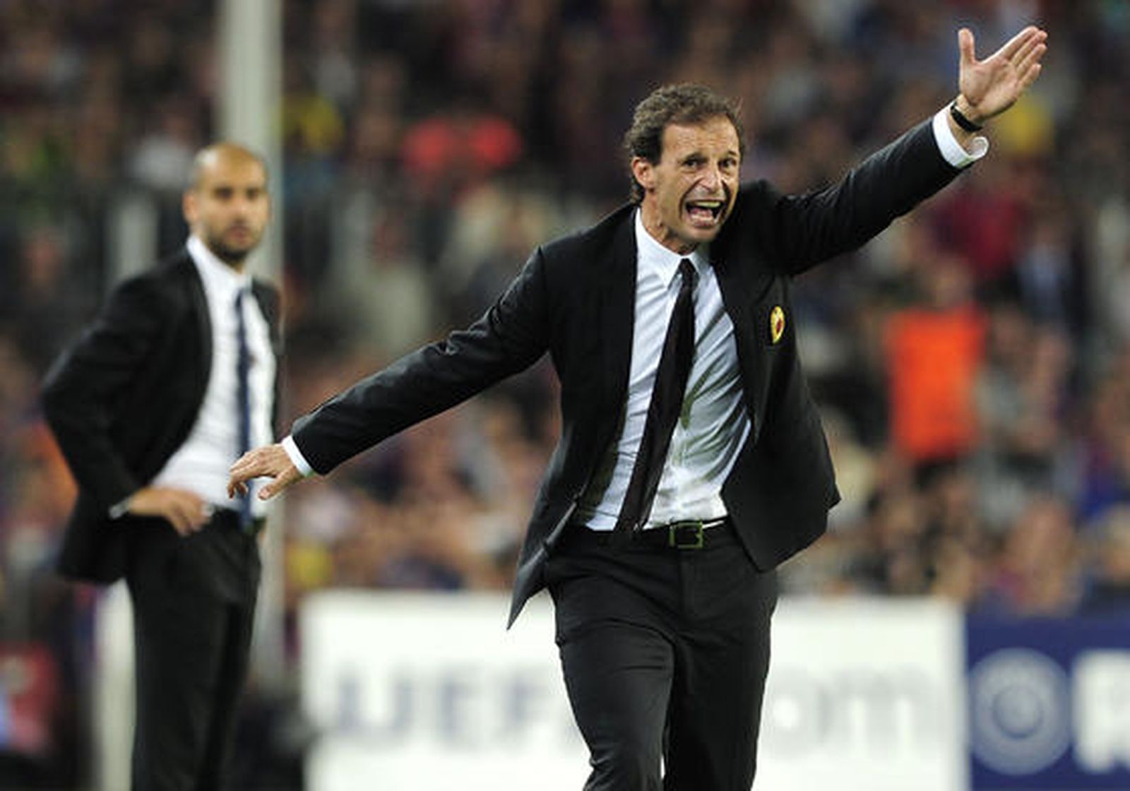 El Barcelona no consiguió pasar del empate ante un Milán muy a la italiana.

Foto: afp