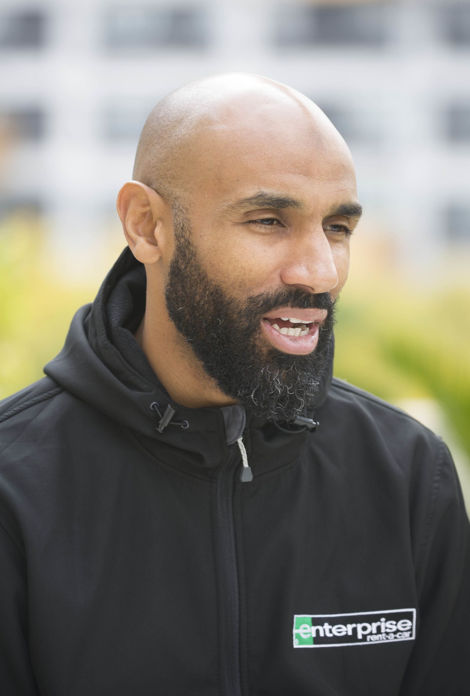 Kanoute, durante la entrevista a Diario de Sevilla.