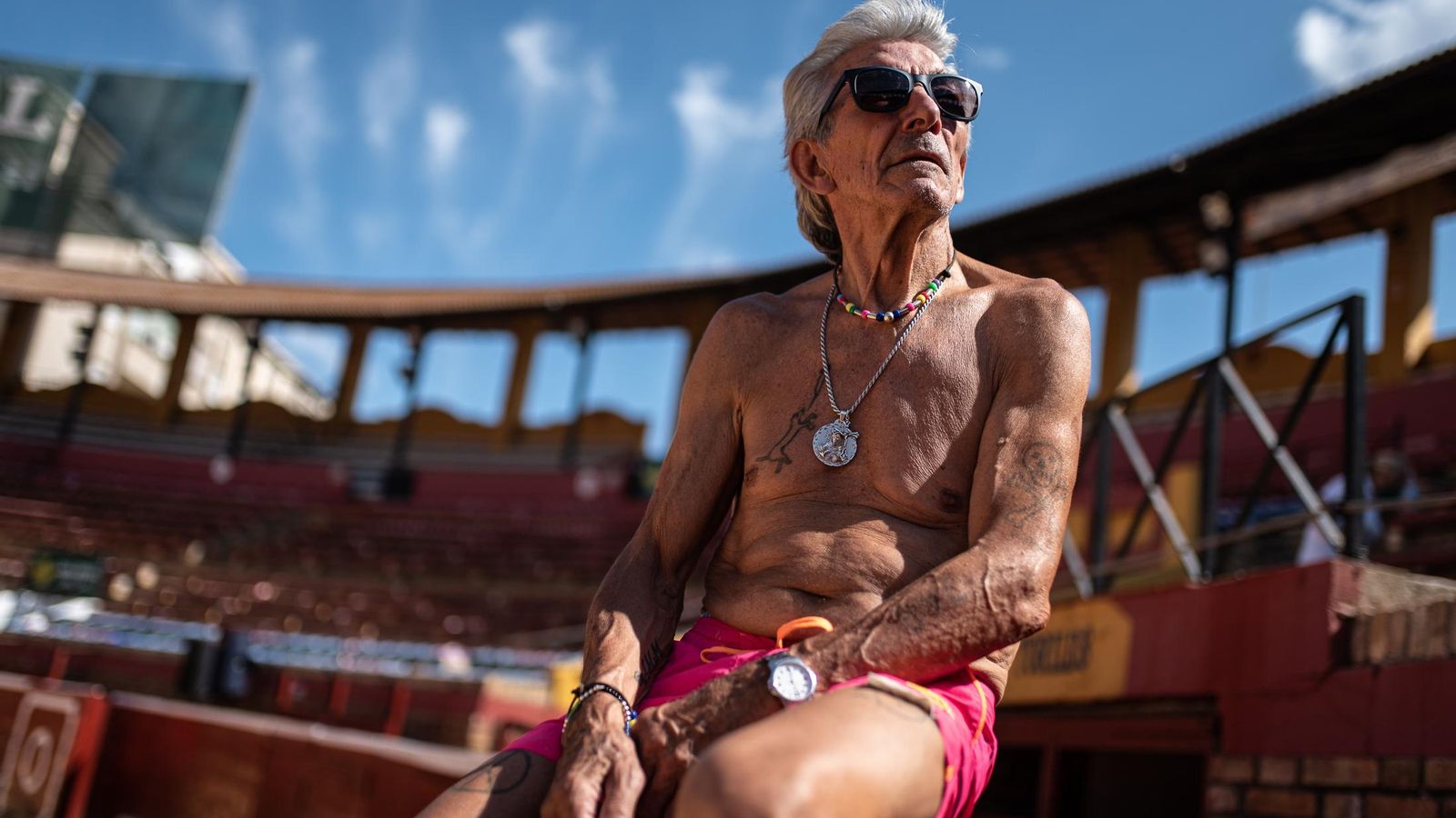Juan Antonio Bermejo, el Popeye Torero en la plaza.