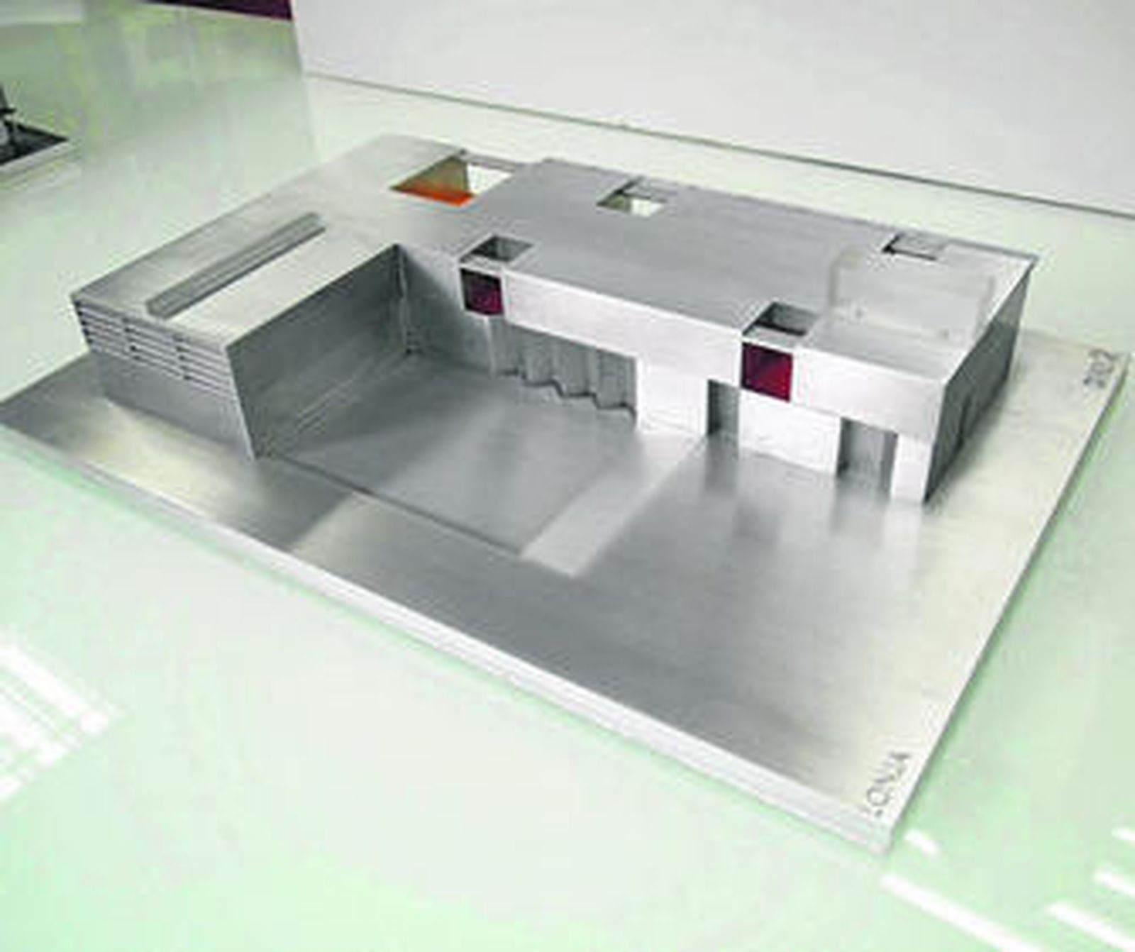 Maqueta del edificio de la nueva lonja pesquera.