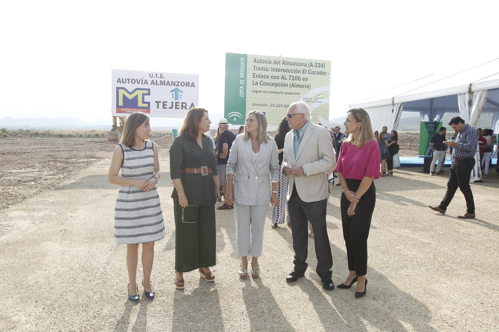 Fotogalería colocación primera piedra cuarto tramo Autovía del Almanzora