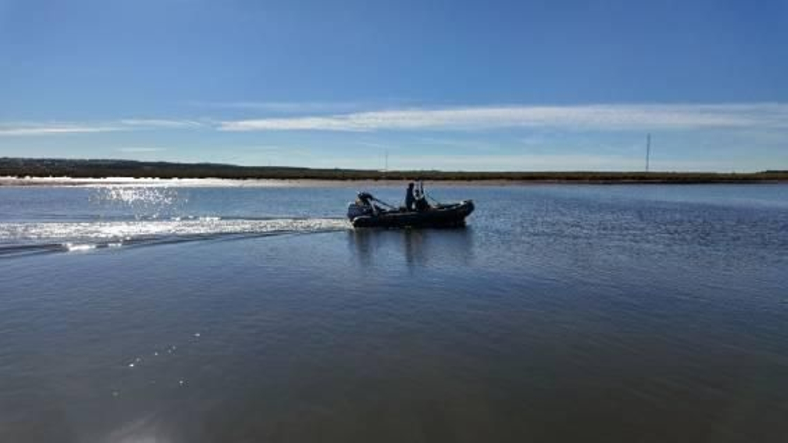 Inicio de la batimetría.