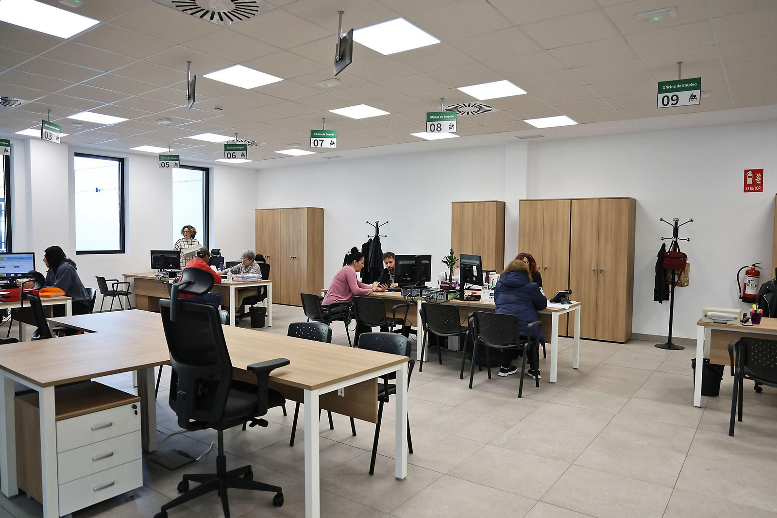 Imagen de una oficina del Servicio Andaluz de Empleo en Huelva.