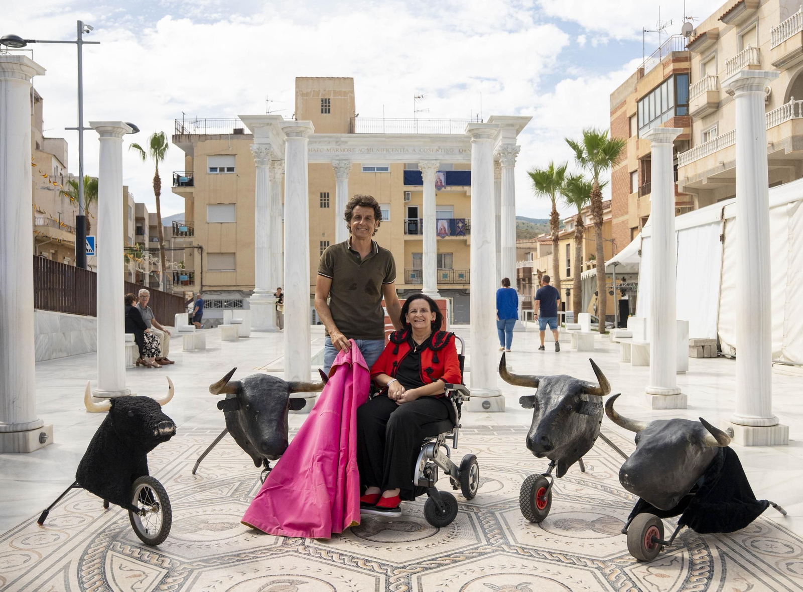 Las imágenes del taller de toros para niños y toro mecánico en Macael