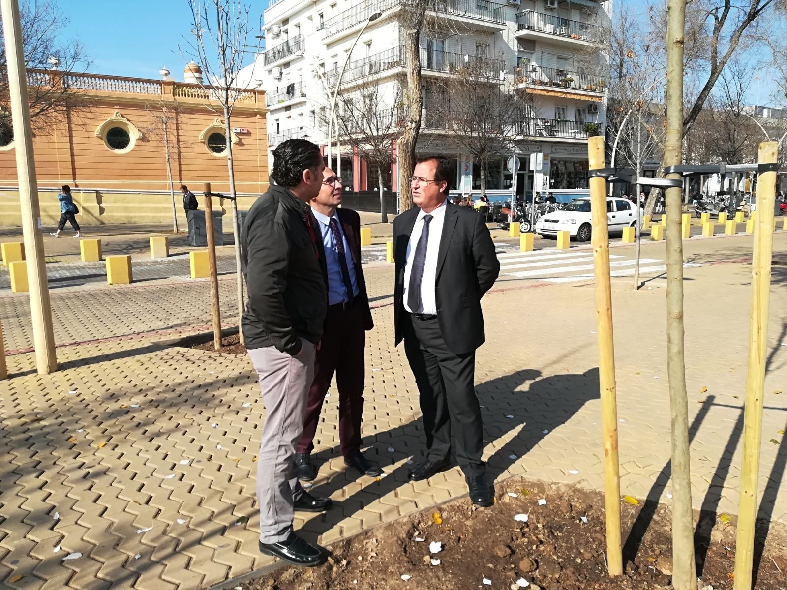 El edil Juan Carlos Cabrera, en la Alameda de Hércules