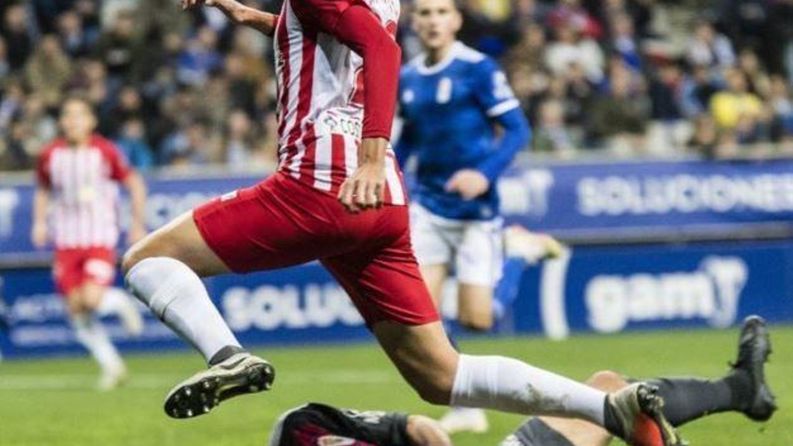 Martos, el día de su debut en Oviedo.