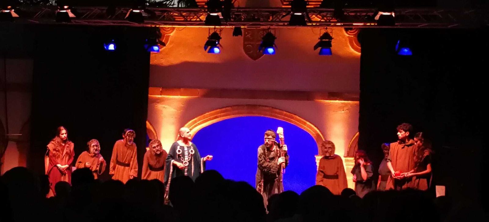 Una imagen de Edipo Rey en la representación de la noche del miércoles.