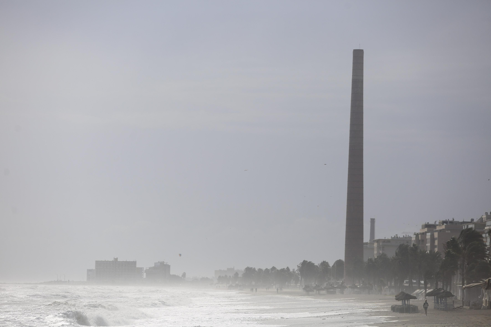 Fotos del temporal de levante en la costa de Málaga