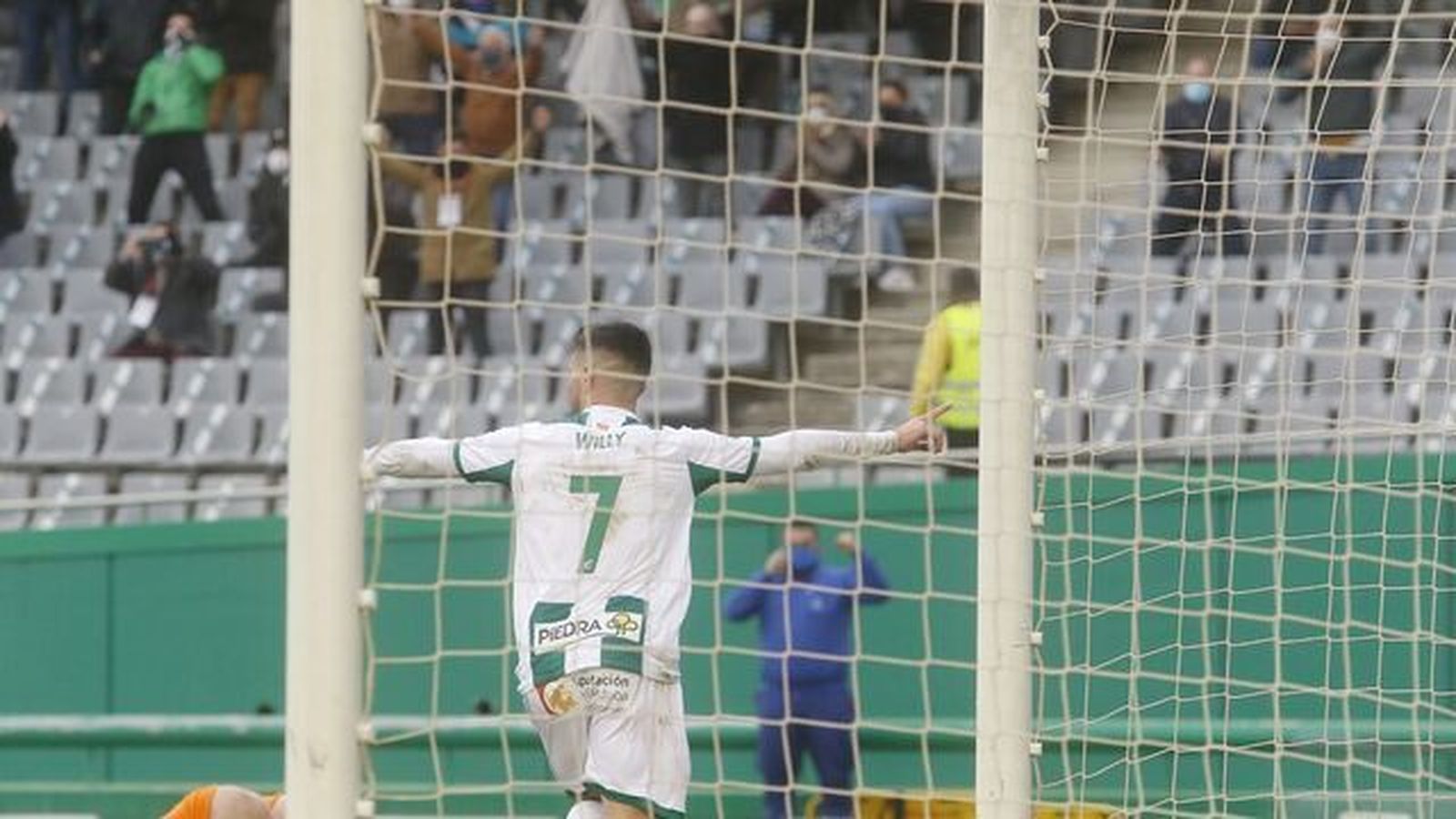 Willy celebra su gol en Copa del Rey ante el Getafe.