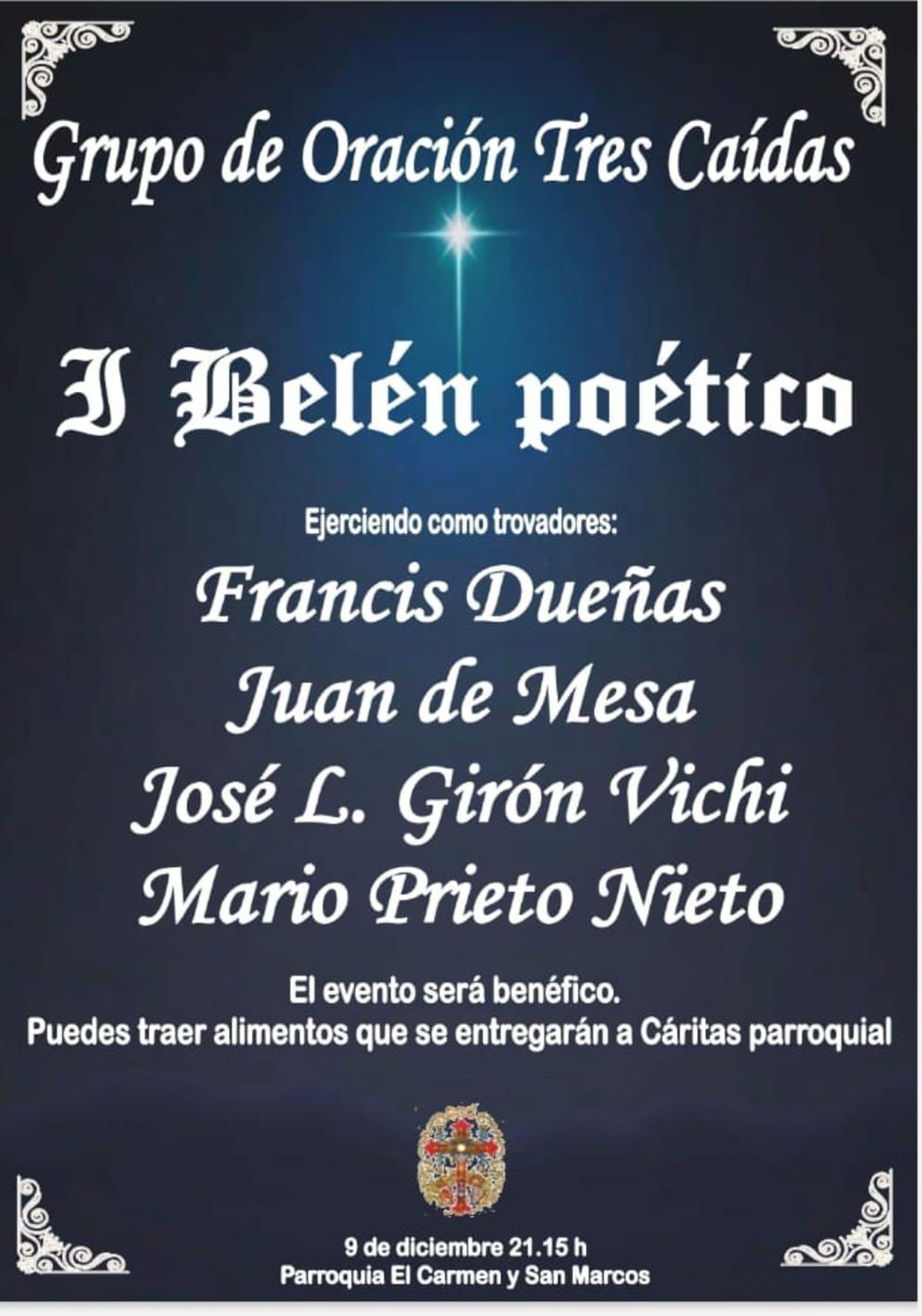 El cartel del Belén Poético.