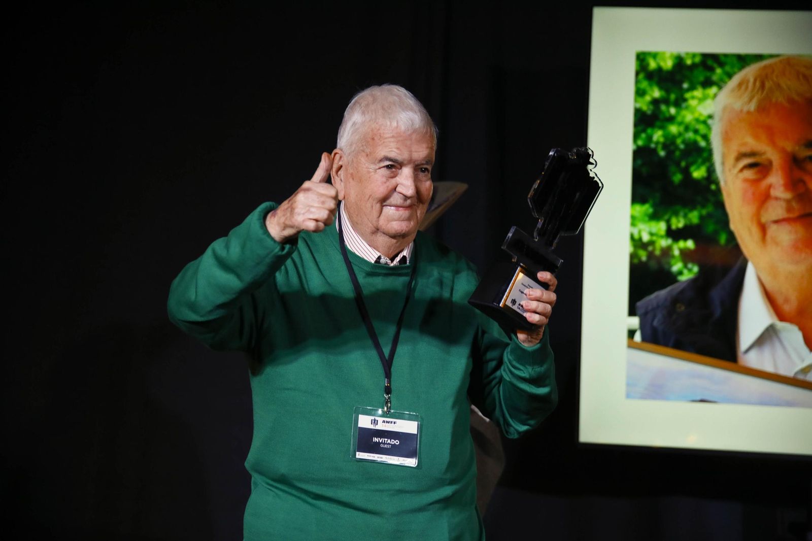 Las imágenes del premio desierto de Tabernas a Eugenio Alabiso en el Almería Western Film Festival