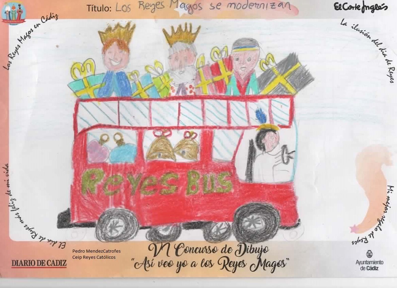 Los dibujos ganadores y semifinalistas del concurso 'Así veo yo a los Reyes Magos' en Cádiz.