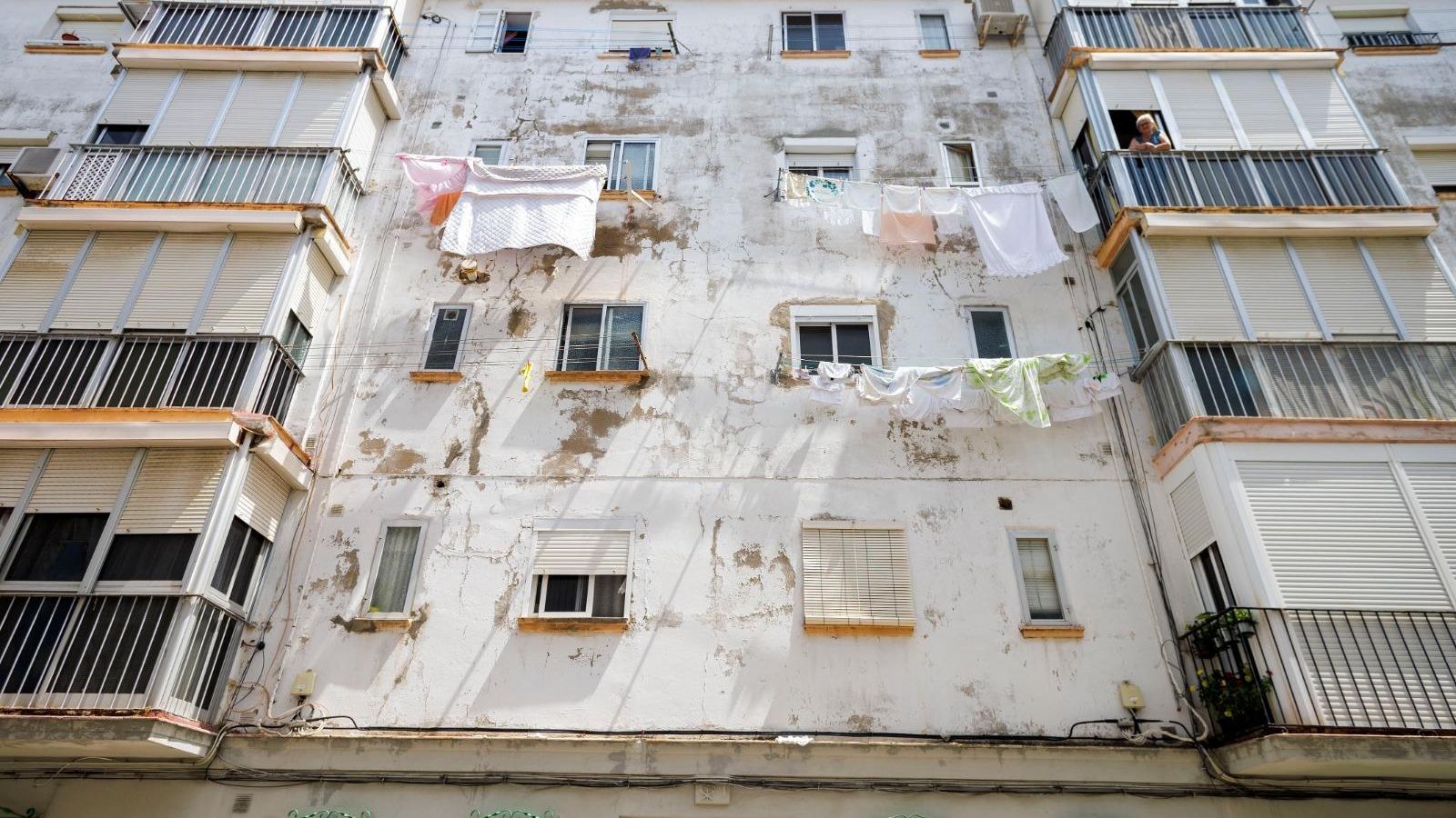 Fachada de uno de los edificios.