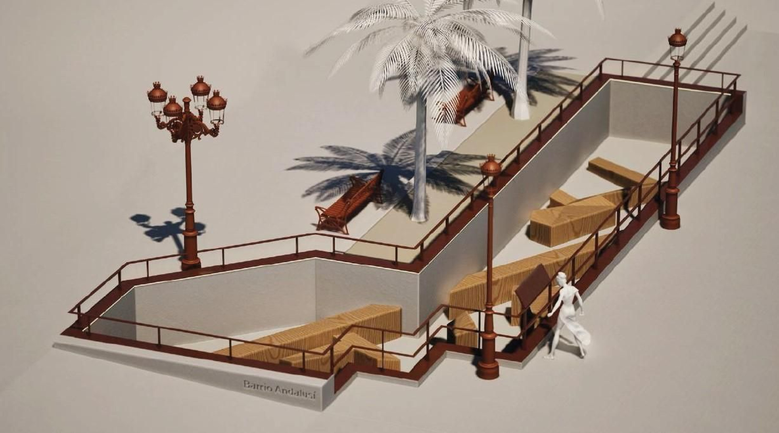 Plano de la puesta en valor de los restos arqueológicos de San Pedro.