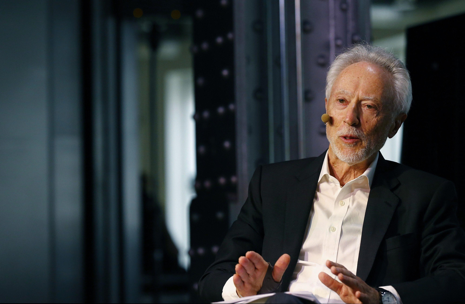 El escritor J. M. Coetzee durante su charla en Madrid el pasado fin de semana.