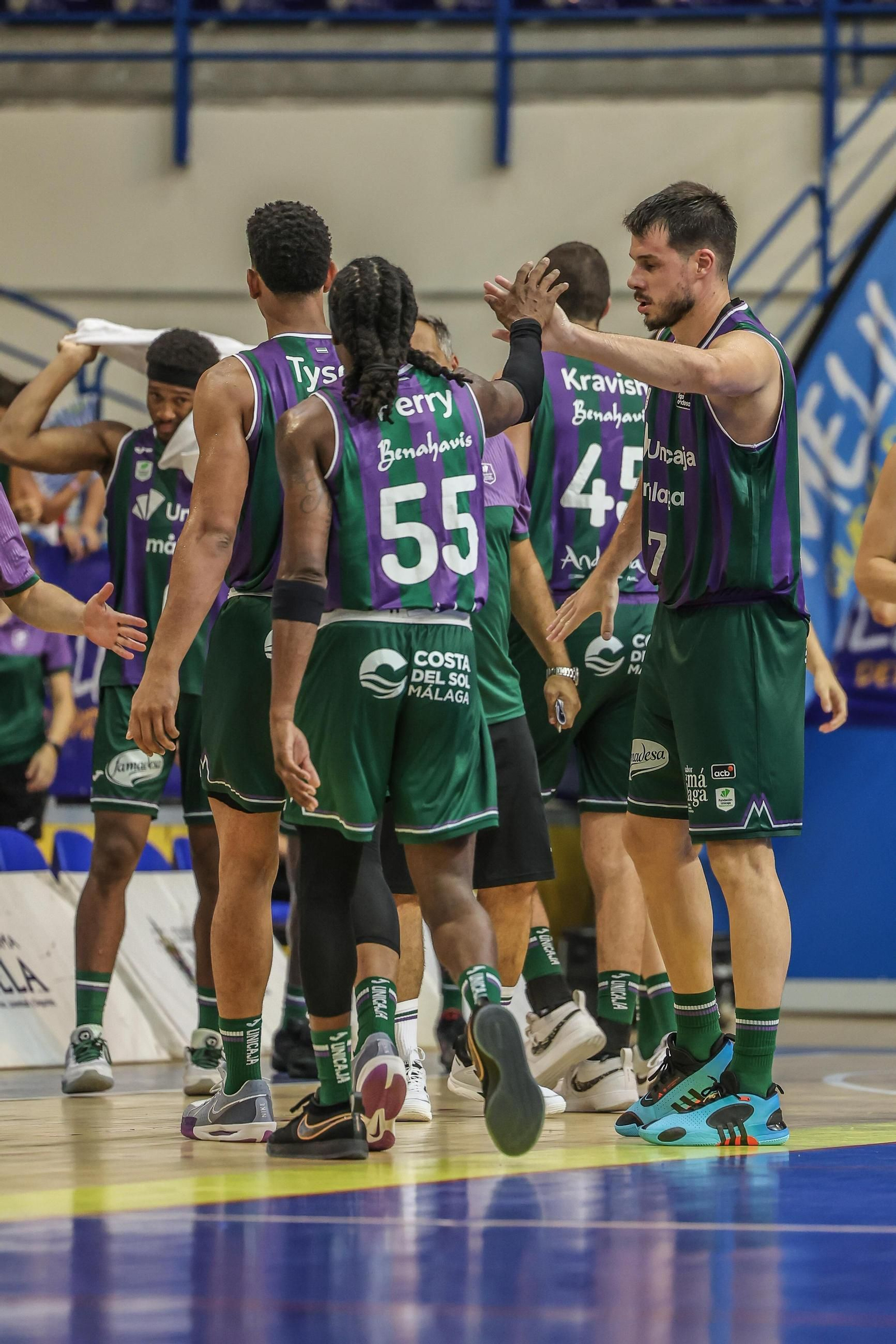 Imagen del Unicaja-Benfica. Imagen del Unicaja-Benfica.