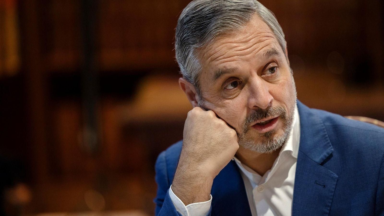 Juan Bravo, ayer durante la entrevista en las instalaciones de 'Diario de Cádiz'.