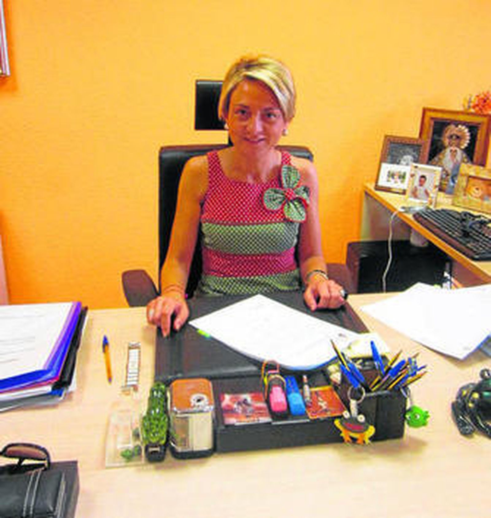 La teniente alcalde Eloísa Cabrera en su despacho del Ayuntamiento.
