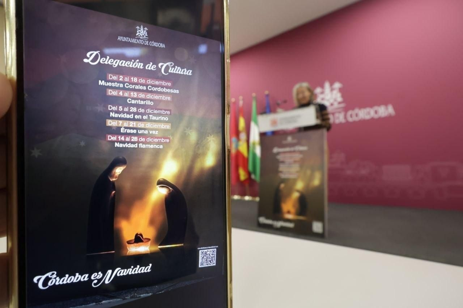 Cartel del programa municipal de actividades culturales navideñas